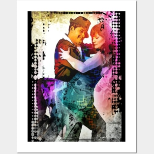 Romantic Couple Tango Dance Digital Painting Posters and Art